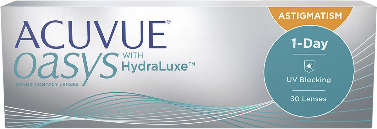 1-DAY ACUVUE OASYS with HYDRALUXE ASTIGMATIZM (30 блистеров)
